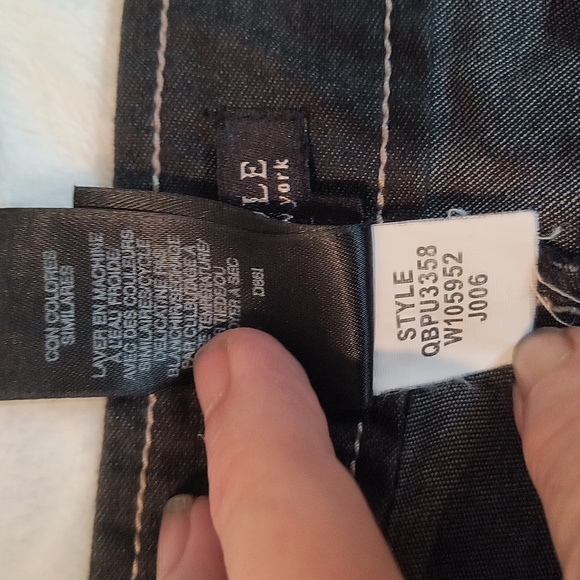 Kenneth Cole New York Petite, black lightweight denim trouser - Picture 11 of 11